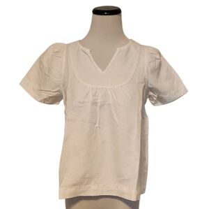 Madewell Puff Sleeve White Blouse